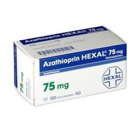 Изображение препарта из Германии: Азатиоприн Azathioprin 75 мг/100 таблеток